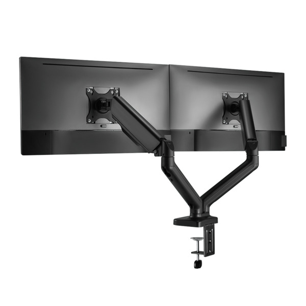 LogiLink BP0177 Monitor Arm, for 2 monitors, 17-32", with gas spring, 9kg, Black