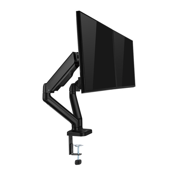 LogiLink BP0177 -monitorivarsi kahdelle n&auml;yt&ouml;lle 17-32", kaasujousella, 9 kg, musta