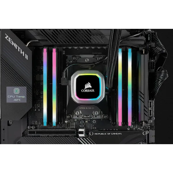 Corsair Vengeance RGB Pro SL 32GB (2 x 16GB) DDR4 3200MHz, CL16 - memory, Black Corsair Vengeance RGB Pro SL 32GB (2 x 16GB) DDR4 3200MHz, CL16 - memory, Black