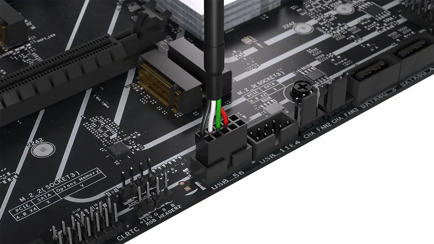 Corsair Nautilus LCD -moduuli, musta