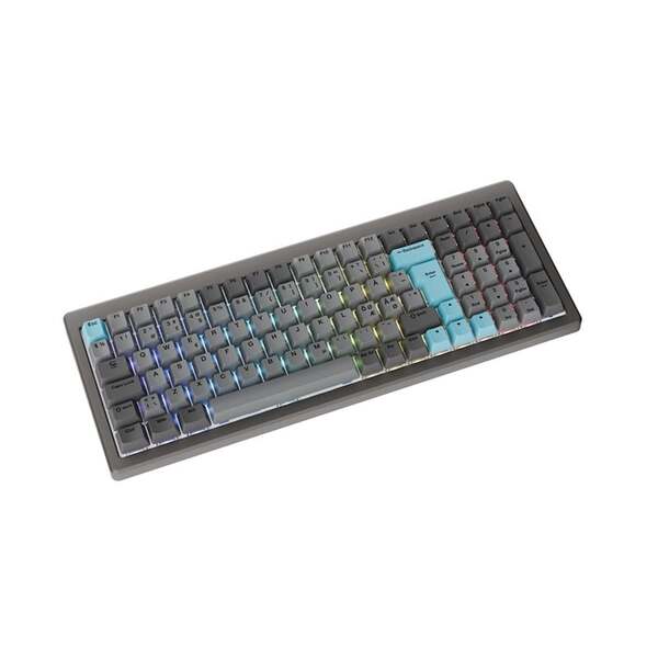 DUCKY Cushion 98 Mekaniskt tangentbord - Nickel - Nordic ISO - Shush Tactile - 98% - Tri-Mode