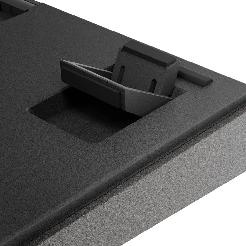 DUCKY Cushion 98 Mechanical Keyboard - Nickel - Nordic ISO - Shush Tactile - 98% - Tri-Mode