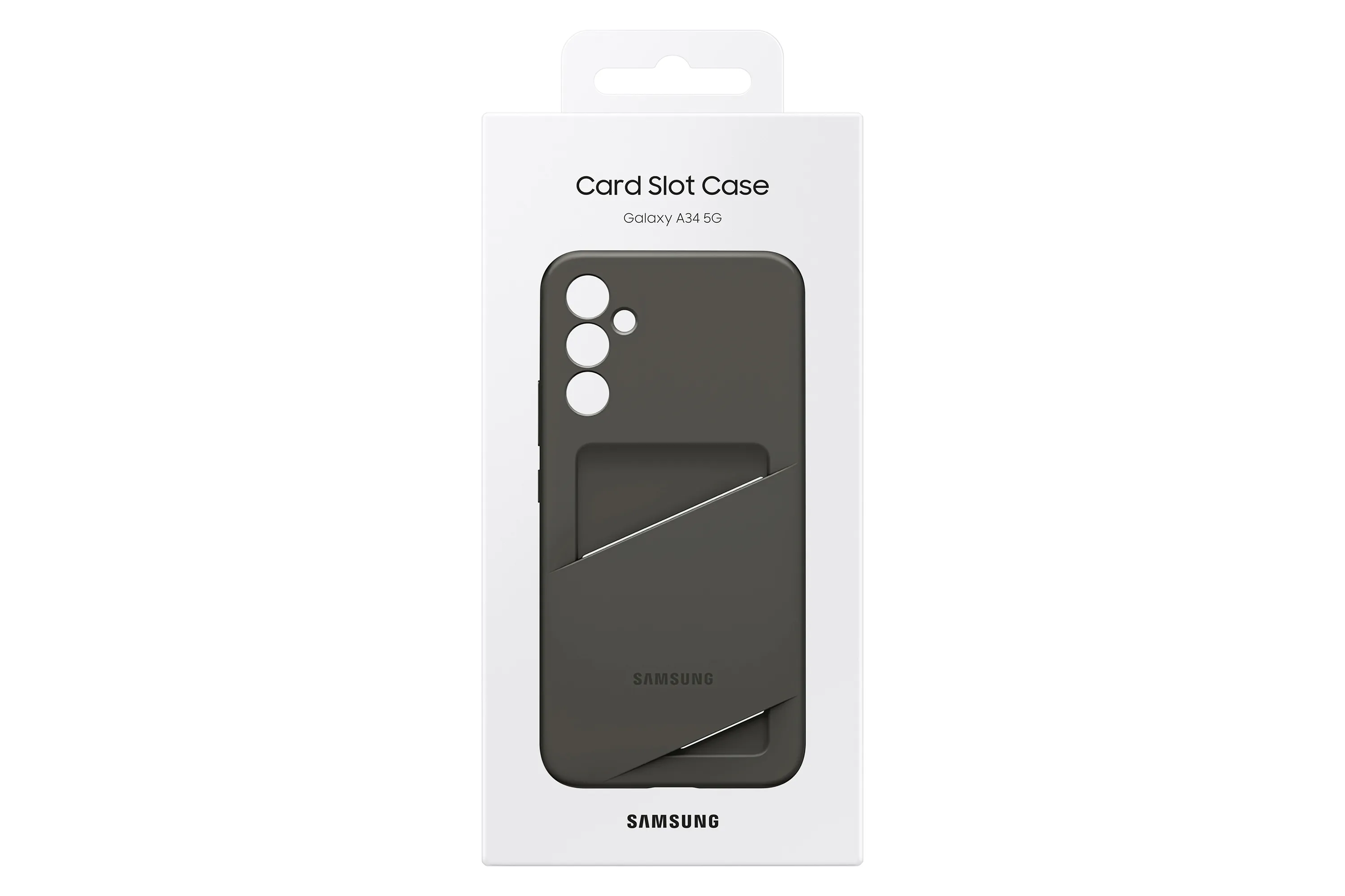 Samsung Galaxy A34 Card Slot Case - fodral, Svart