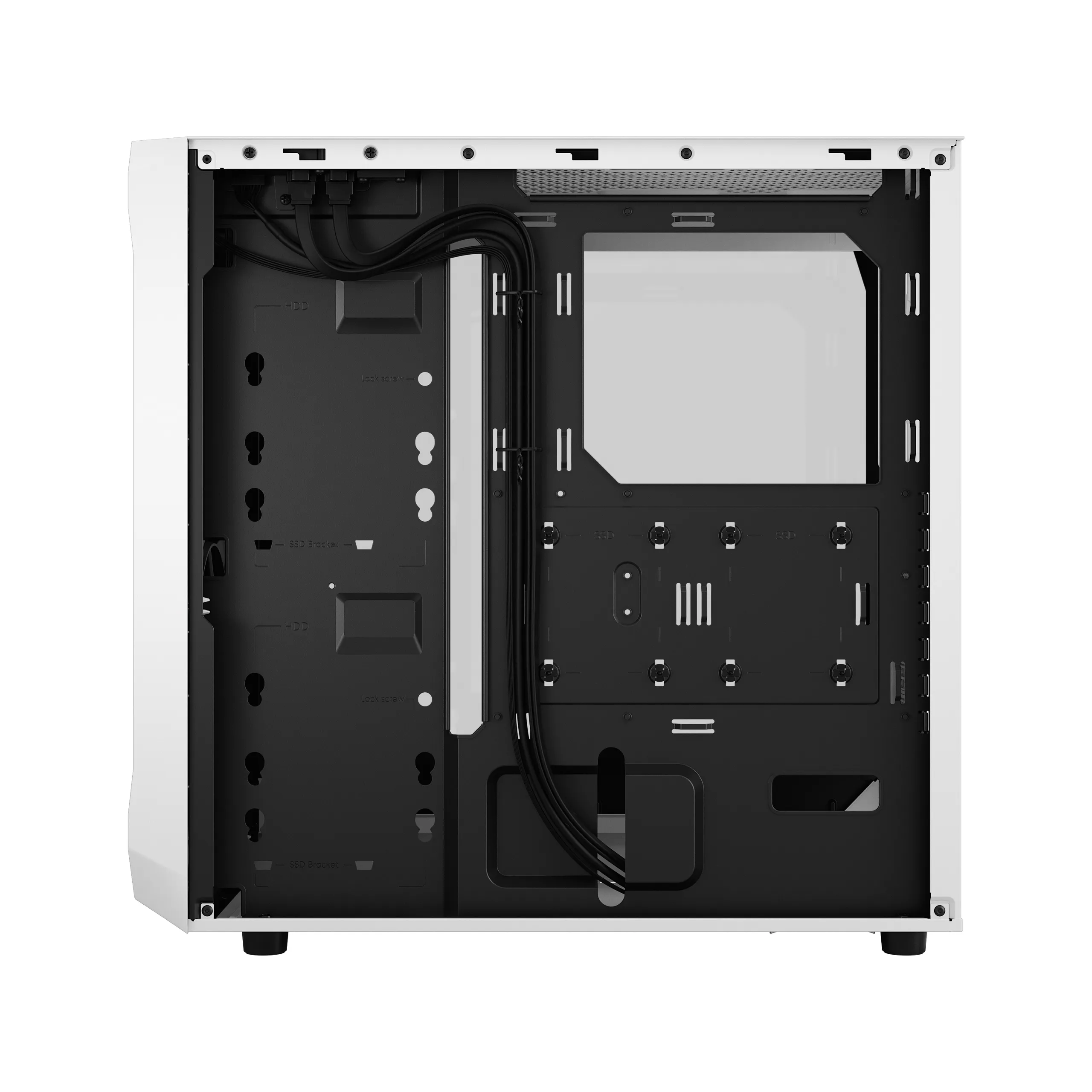 Fractal Design Focus 2 - Mid Tower case with window, White / Clear Tint