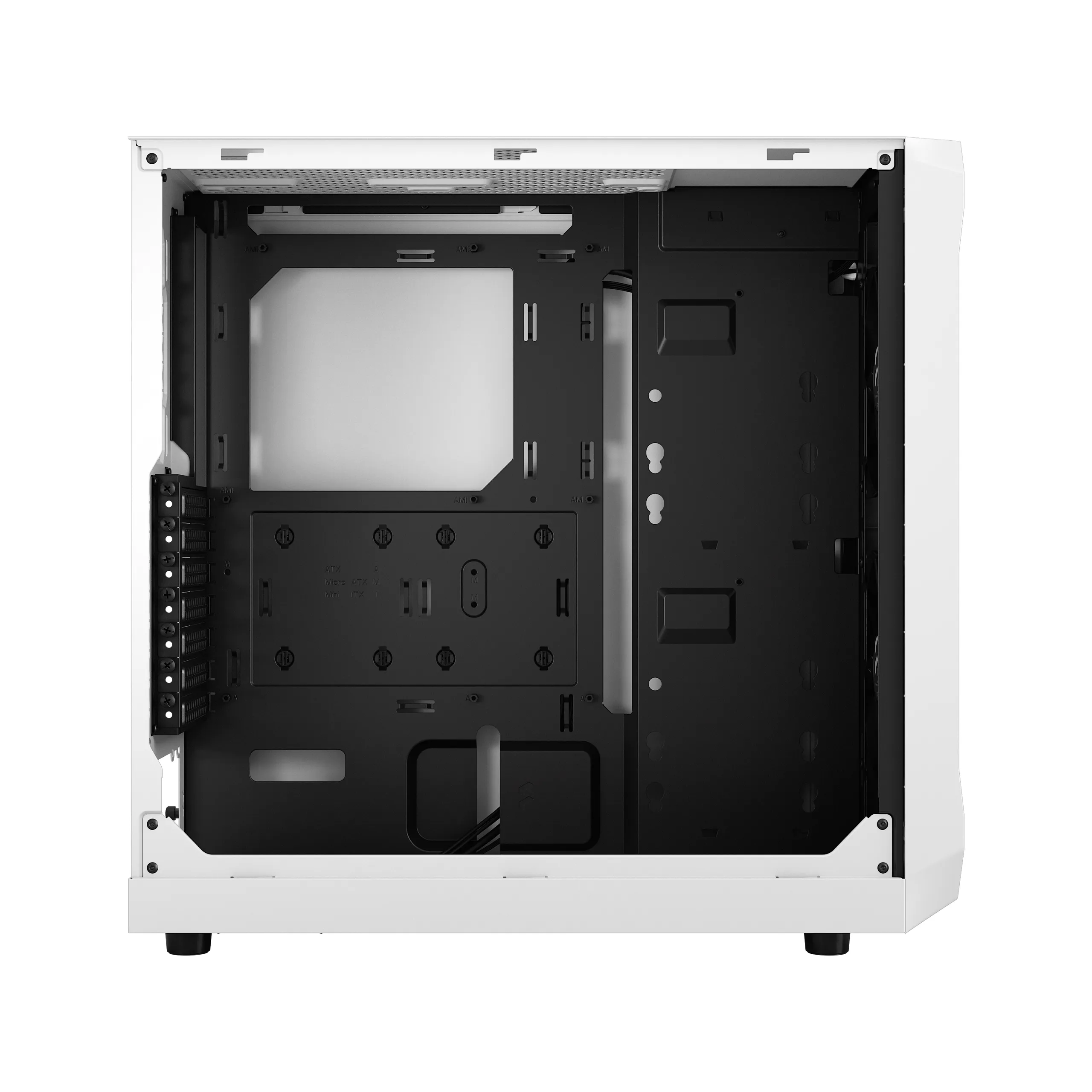 Fractal Design Focus 2 - Mid Tower case with window, White / Clear Tint