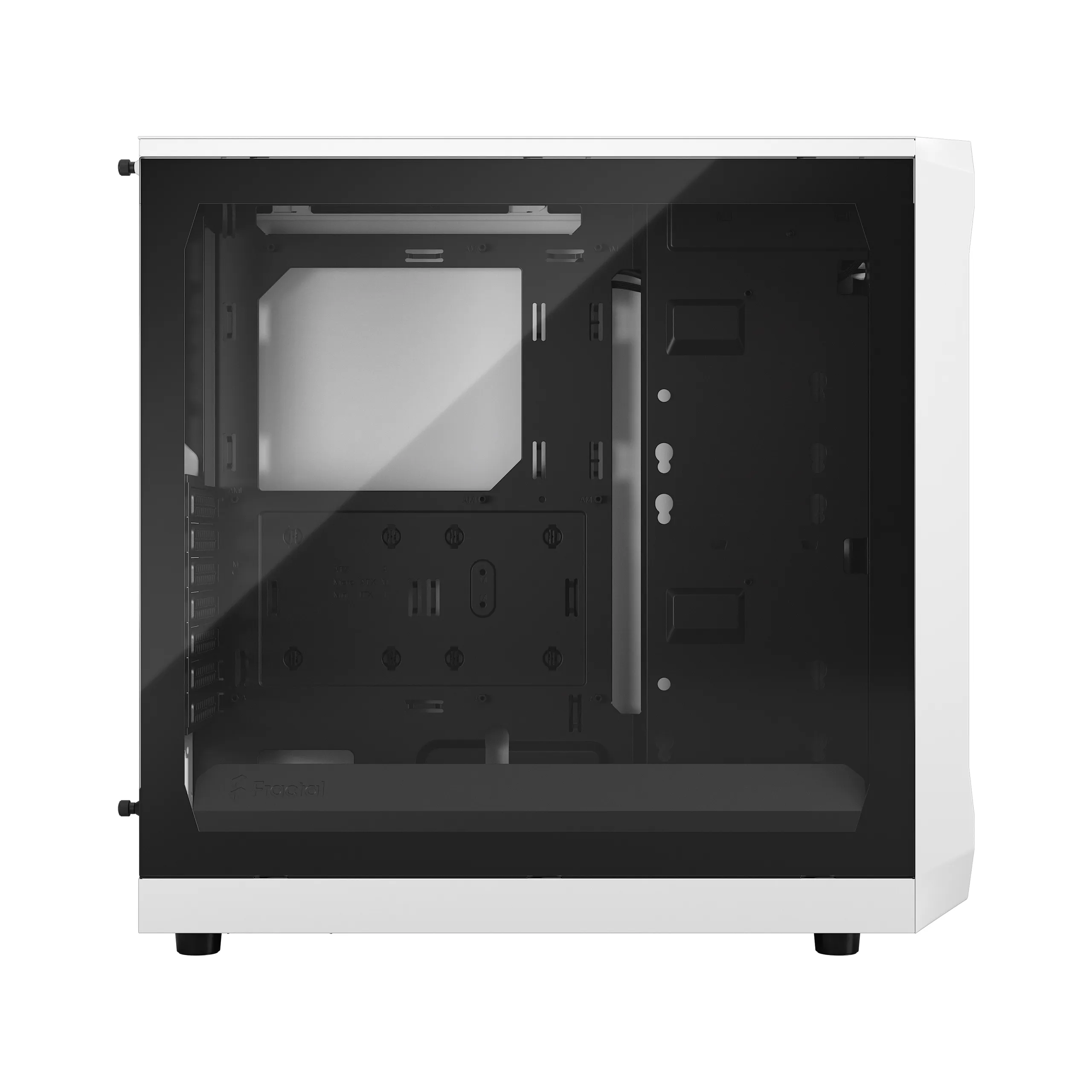 Fractal Design Focus 2 - Mid Tower case with window, White / Clear Tint