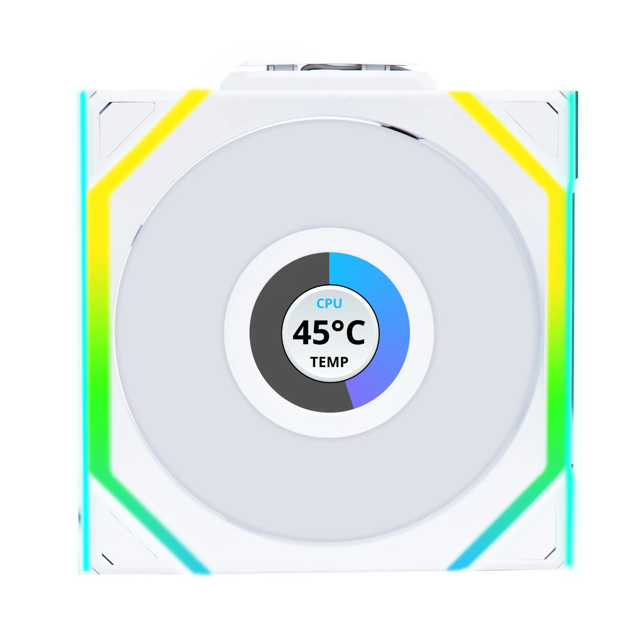 Lian Li UNI FAN SL Wireless LCD, 3 pack, 120mm - case fan, White