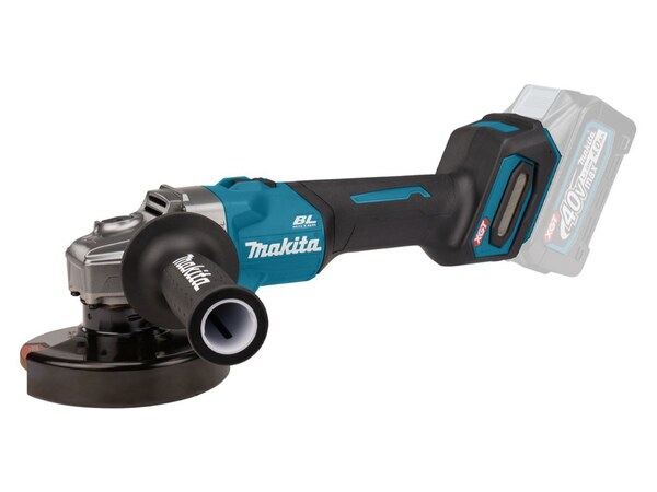 Makita &ndash; batteridriven vinkelslip 40 V, utan batteri och laddare