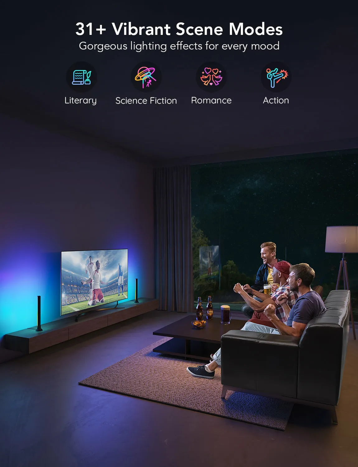 Govee Flow Plus TV Light Bars -valopaneelit, 40"-70"