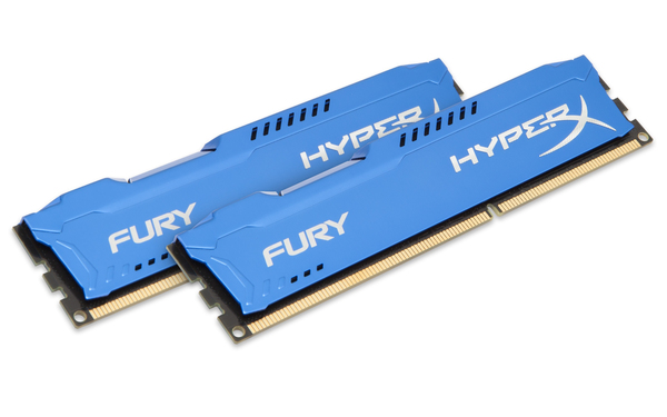 Kingston 16GB (2x8GB) HyperX Fury, DDR3 1600MHz - Blue