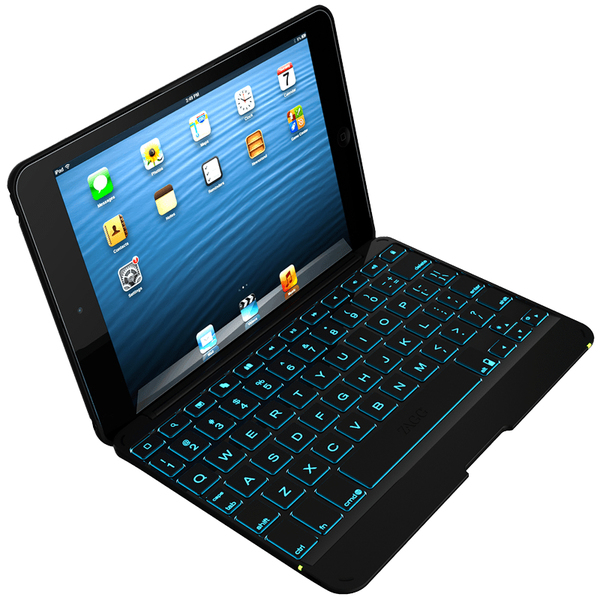 ZAGG Keys Folio Ipad Mini&amp; Mini Retina-Hinged Folio Mini-Black-Back-lit KB- UK