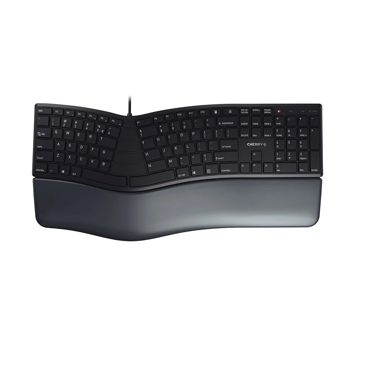 Cherry KC 4500 Ergo -ergonominen näppäimistö musta