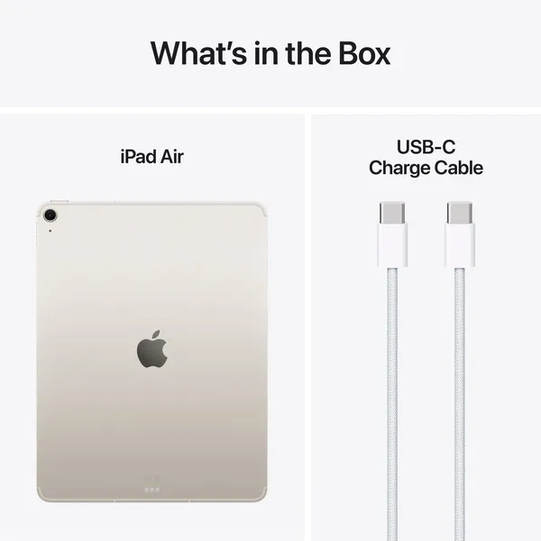 Apple iPad Air 13&quot; M3, 512 Gt, Wi-Fi + Cellular -tabletti, T&auml;htivalkea