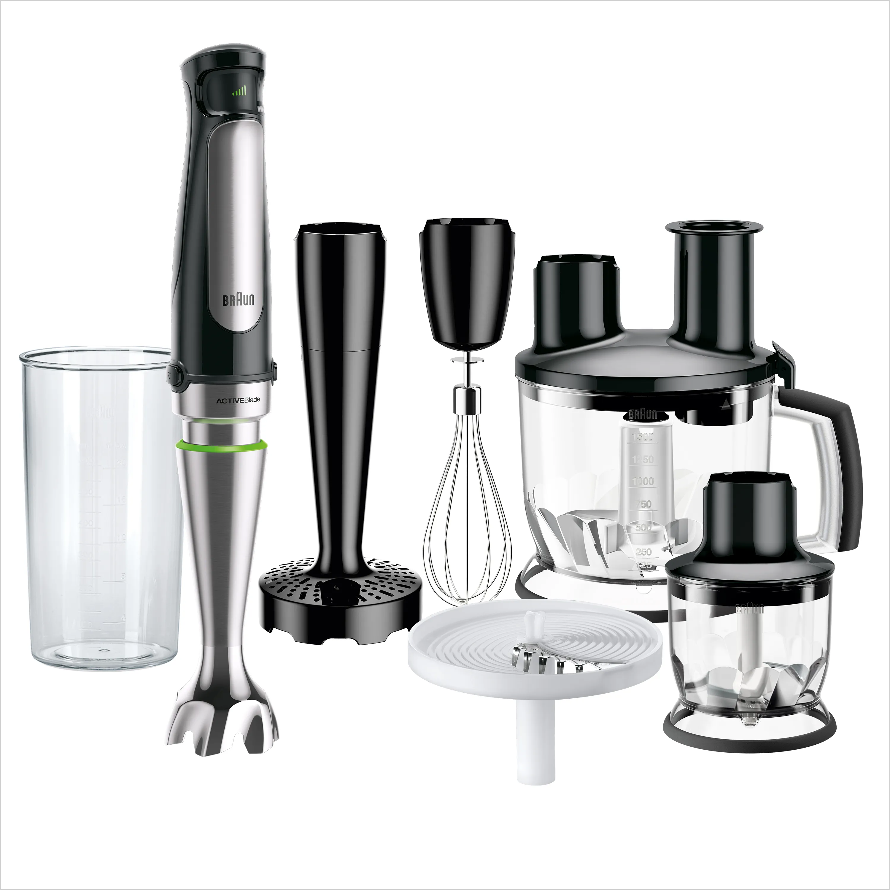 Braun Multiquick 7 MQ 7087X High-end -sauvasekoitin, musta/ruostumaton teräs
