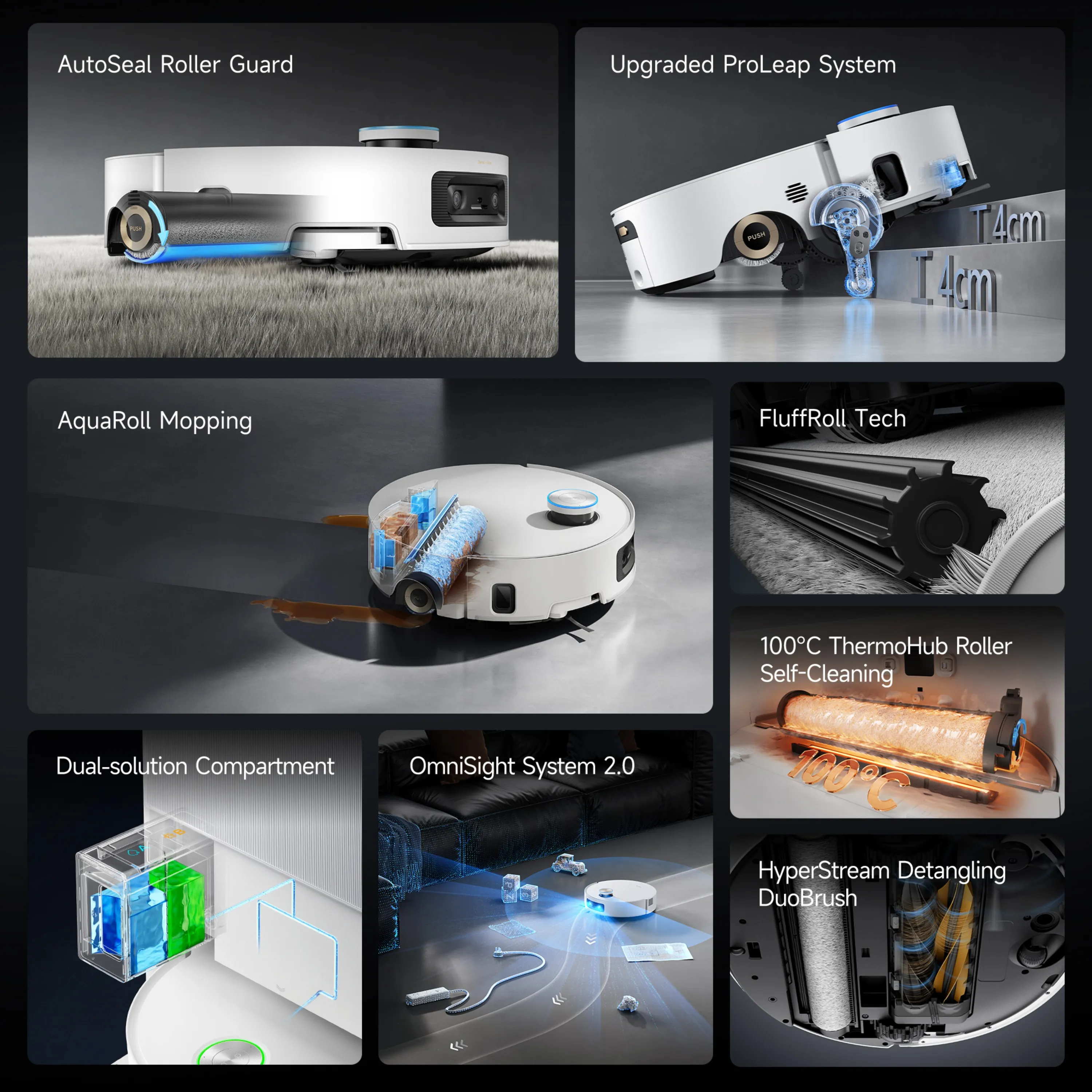 Dreame Aqua 10 Ultra - robotdammsugare, vit