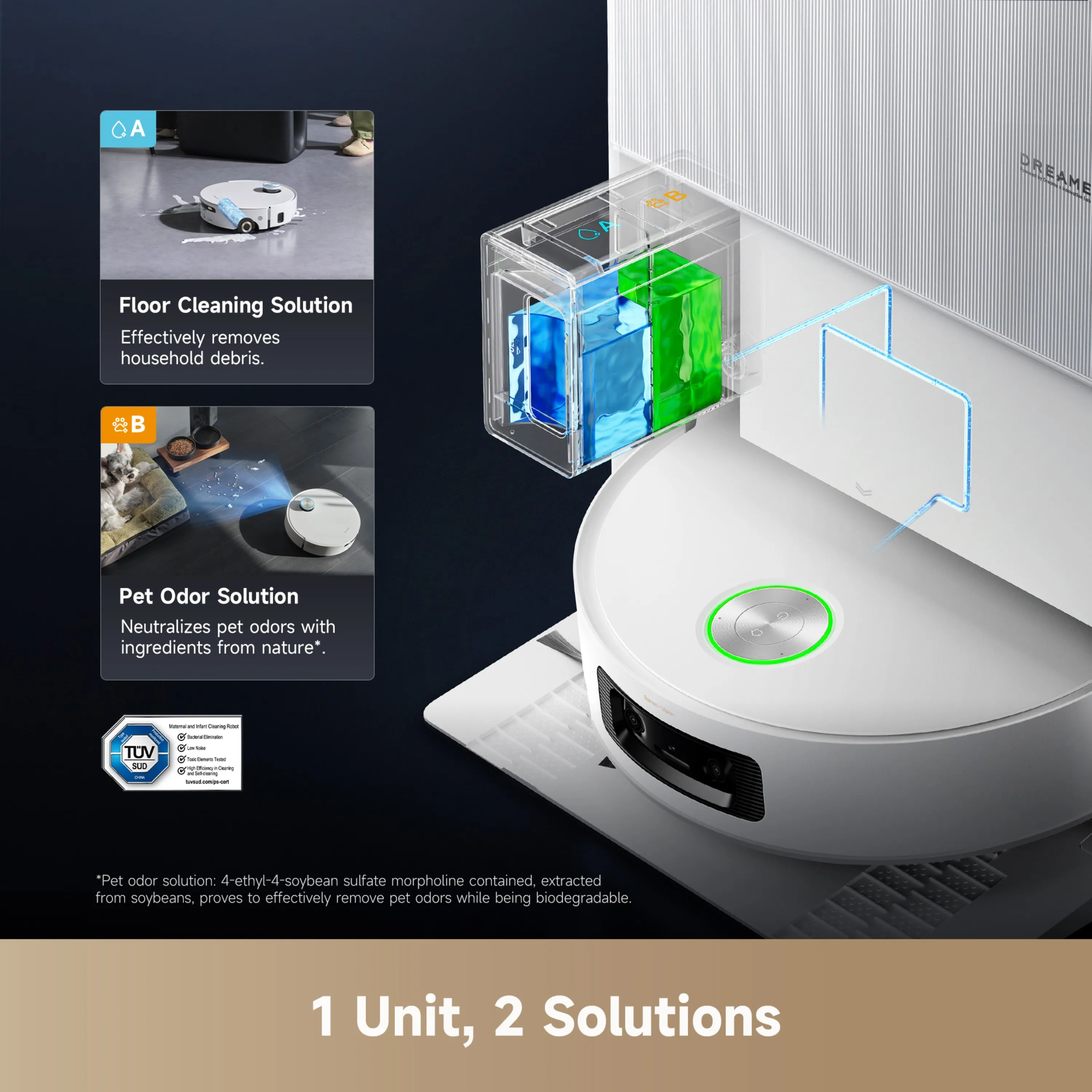 Dreame Aqua 10 Ultra - robotdammsugare, vit