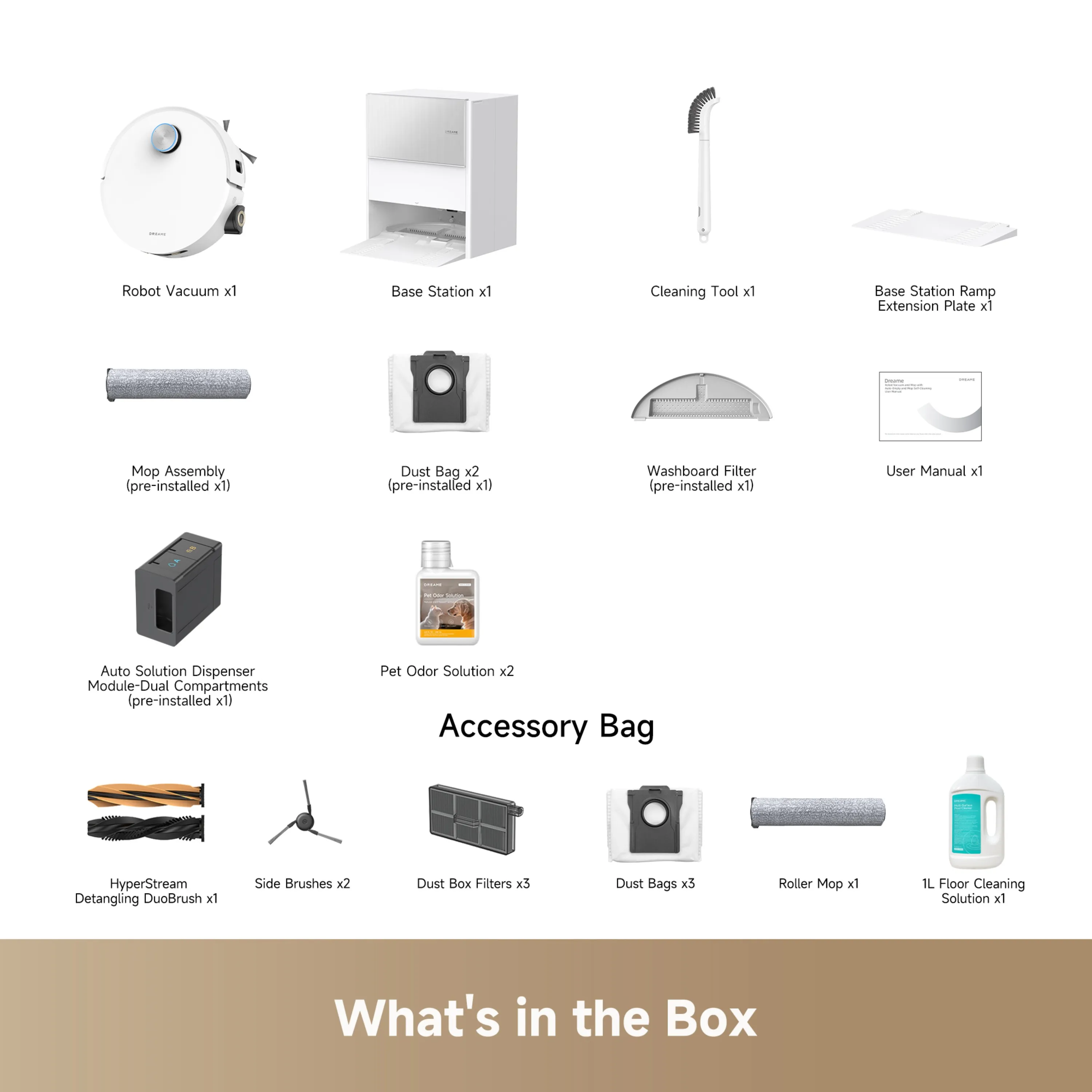 Dreame Aqua 10 Ultra - robotdammsugare, vit