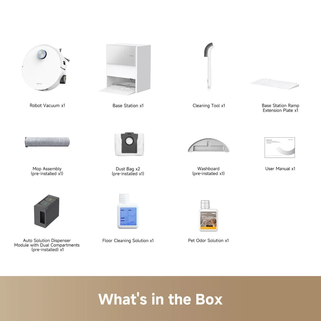 Dreame Aqua 10 Ultra - robotdammsugare, vit