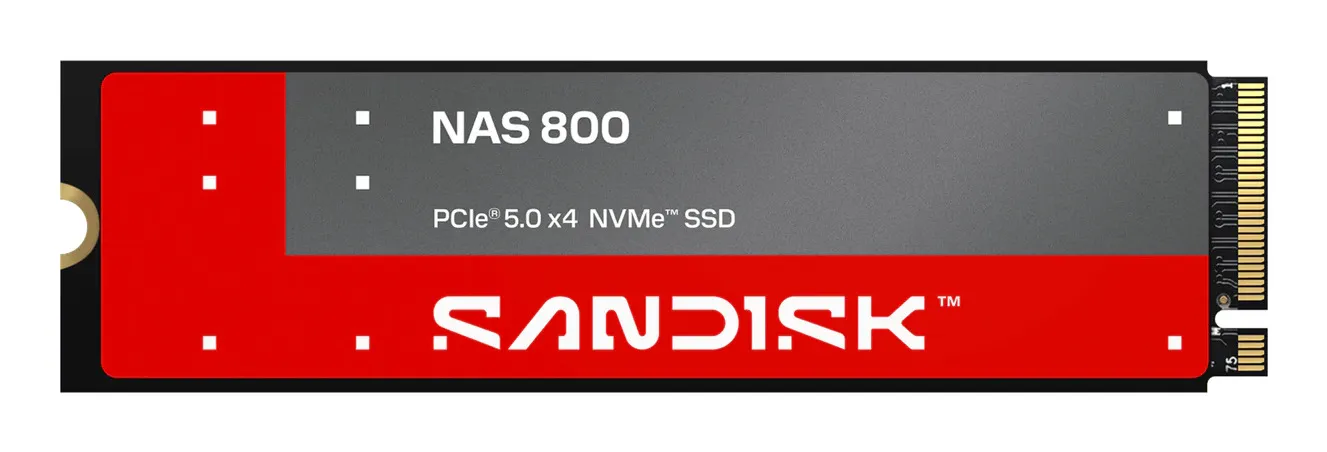 SanDisk NAS 800 NVMe PCIe 5.0 960GB M.2 2280 SSD