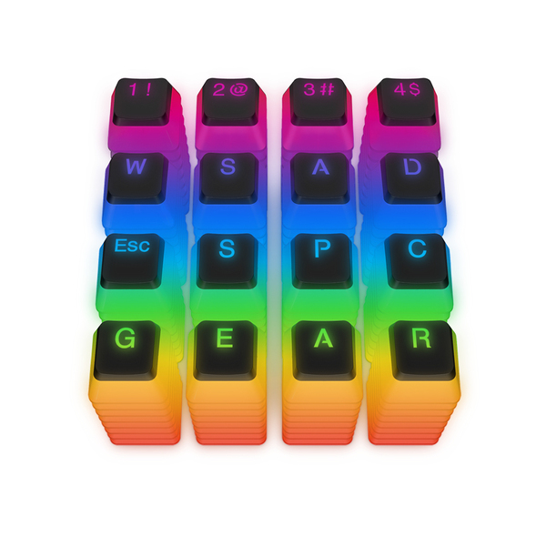 SilentiumPC Gear Keycap Set KC104 Pudding DBL Shot PBT