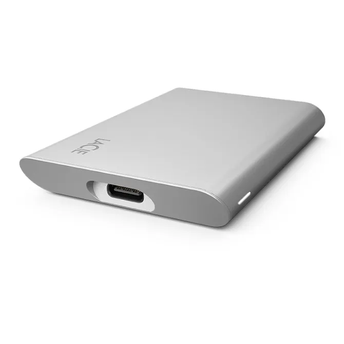 Lacie Portable 1 Tt USB-C -ulkoinen SSD, Hopea