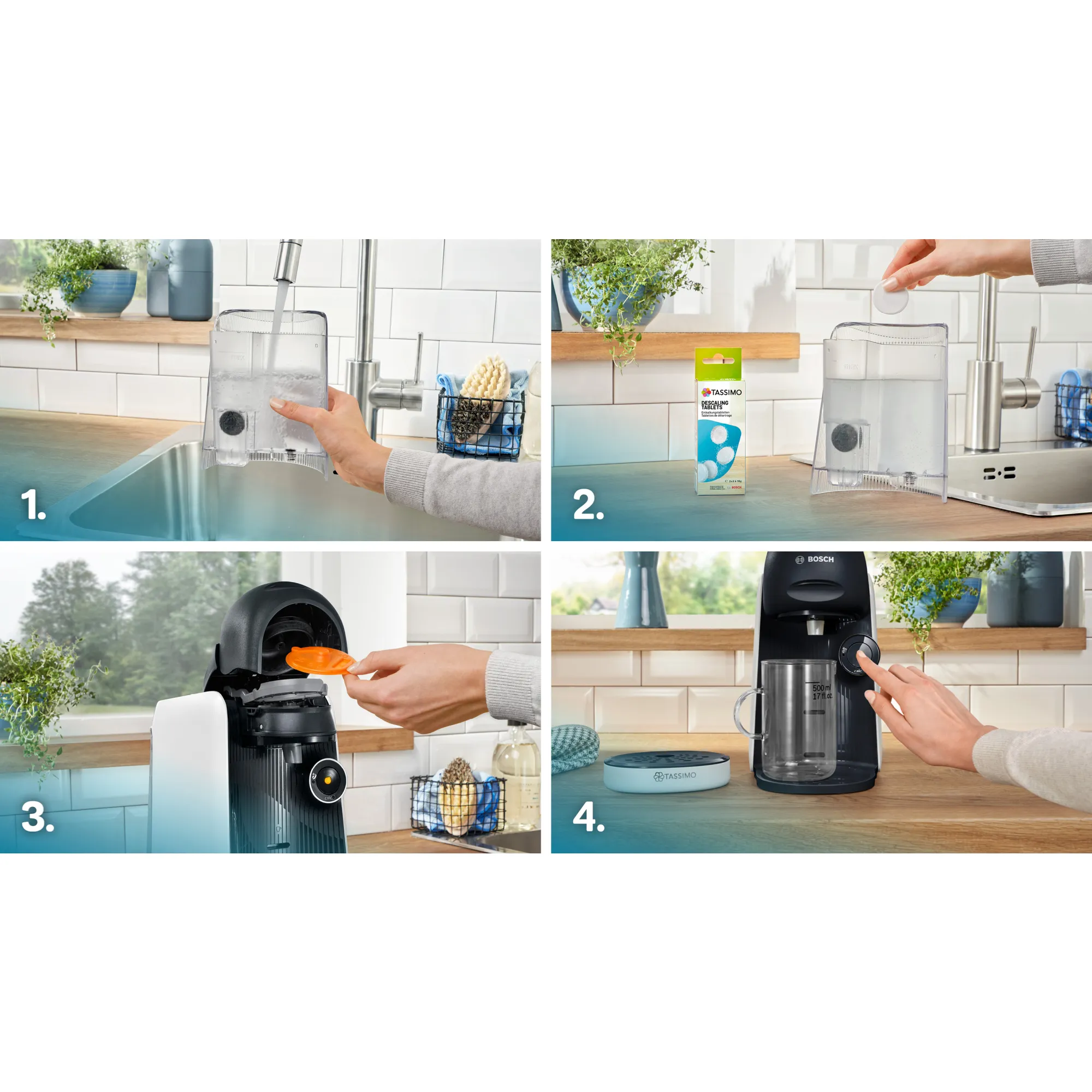 Bosch TASSIMO FINESSE TAS164E -kapselikeitin, 0,7 l, musta ja valkoinen