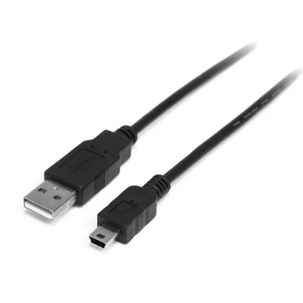 StarTech USB 2.0 USB-A &ndash; Mini USB -kaapeli, 2 m, musta