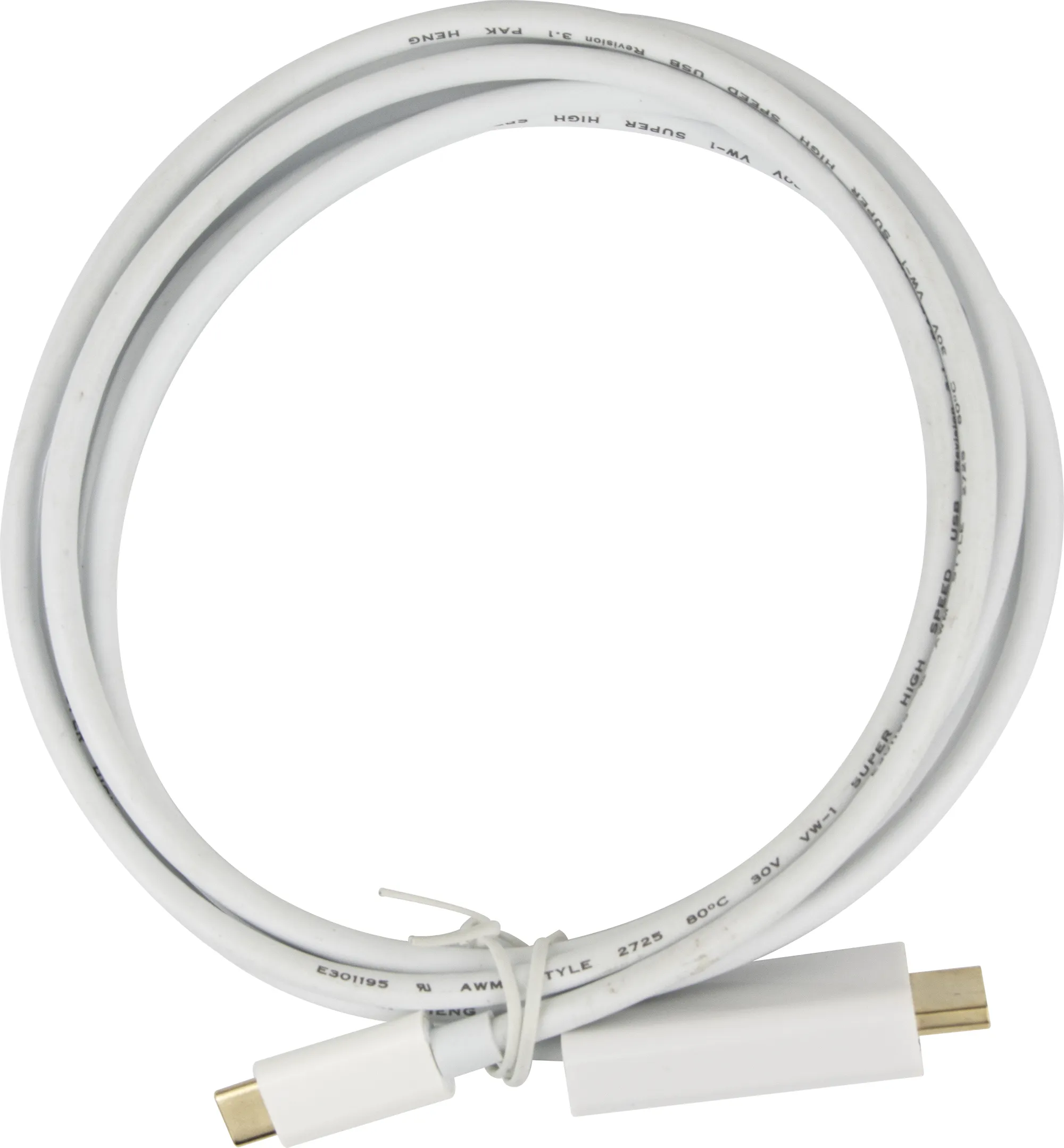 Deltaco USB-C to HDMI cable, 2 m, White