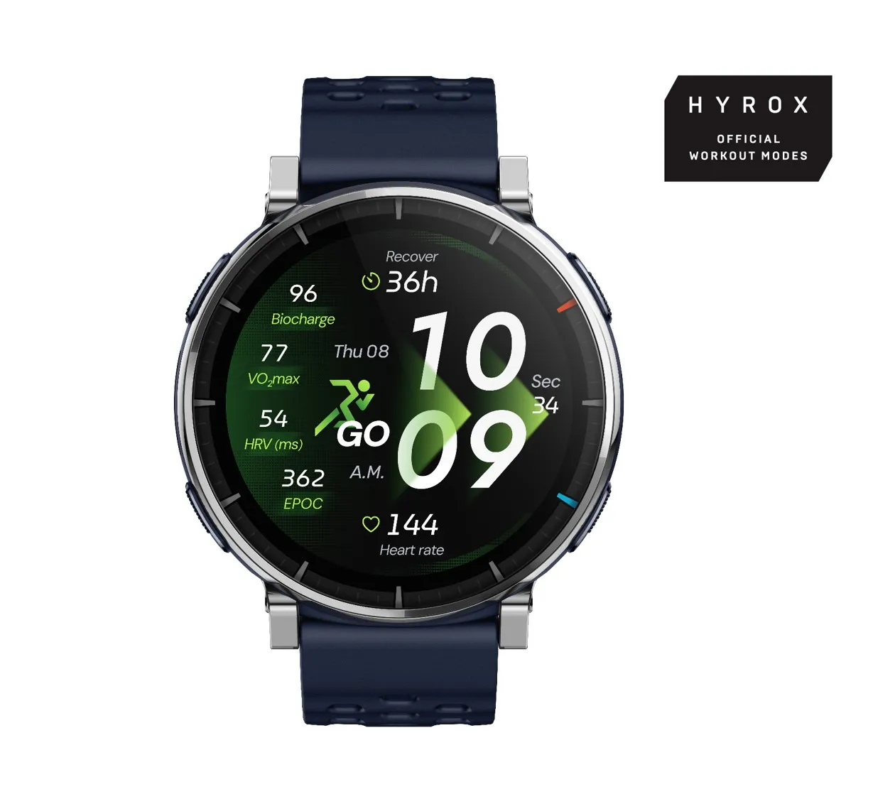 Amazfit Active 3 Premium 45mm Smartwatch, Atlas Blue