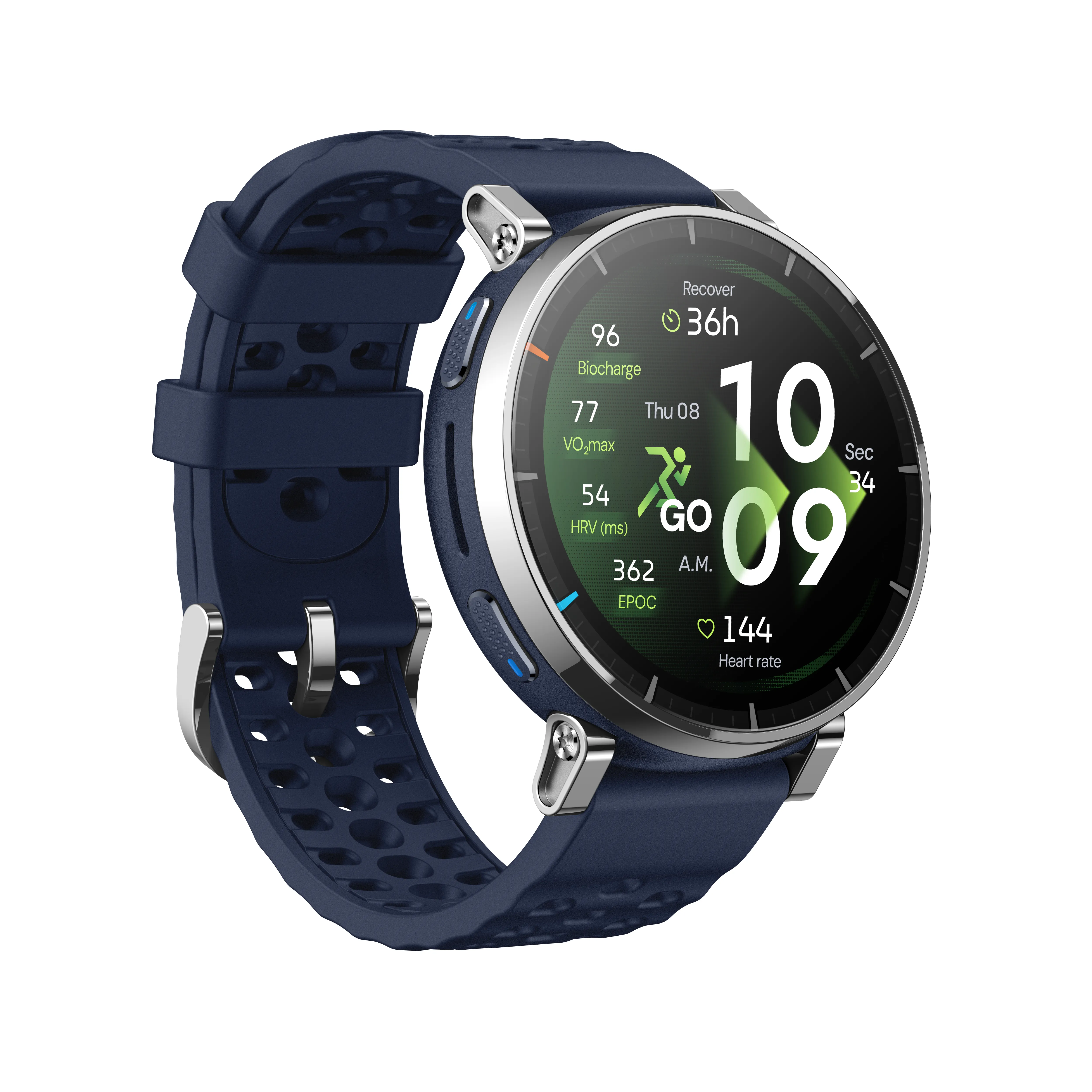 Amazfit Active 3 Premium 45mm Smartwatch, Atlas Blue