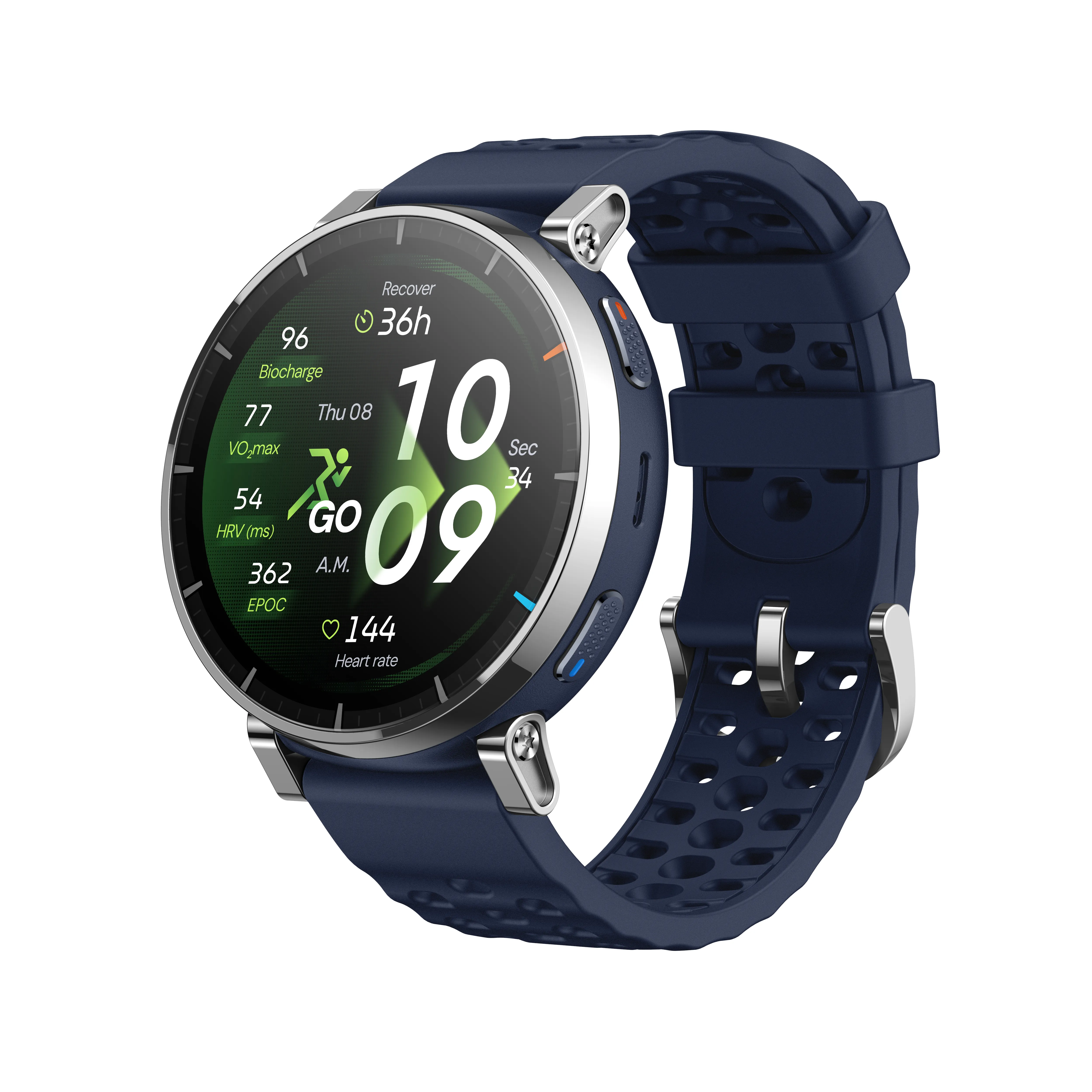 Amazfit Active 3 Premium 45mm Smartwatch, Atlas Blue