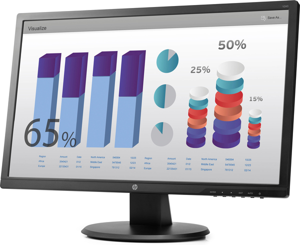 HP 24" v243, Full HD, TN - monitor