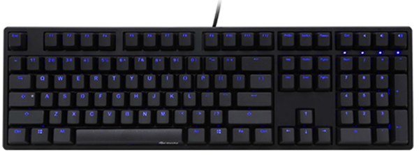 Ducky One Cherry MX Black Blue LED Black keycap