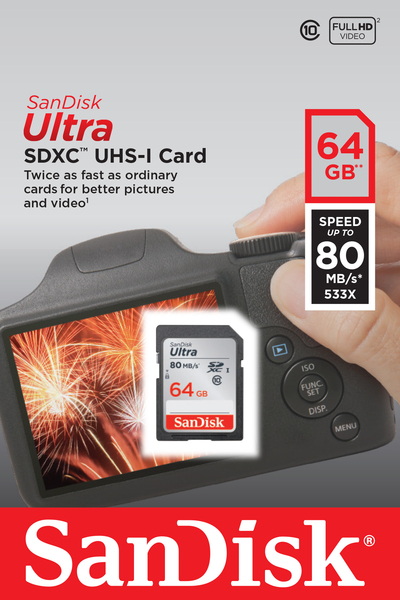 SanDisk 64GB Ultra UHS-I Class 10 - SDXC