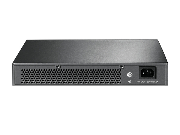 TP-LINK, Kytkin, 16-ports 10/100/1000Mbps, RJ45, svart
