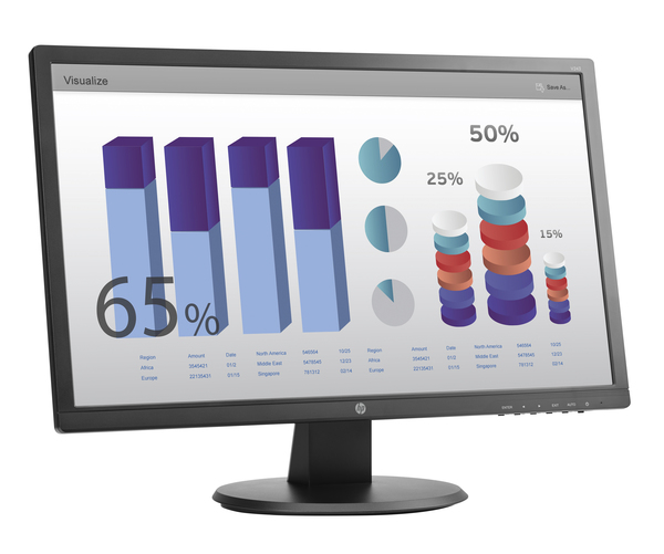 HP 24" v243, Full HD, TN - sk&auml;rm