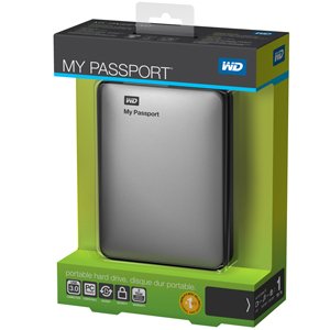 WD My Passport WDBKXH5000ASL - Kiintolevyasema - 500 Gt - ulkoinen - USB 3.0 - hopea