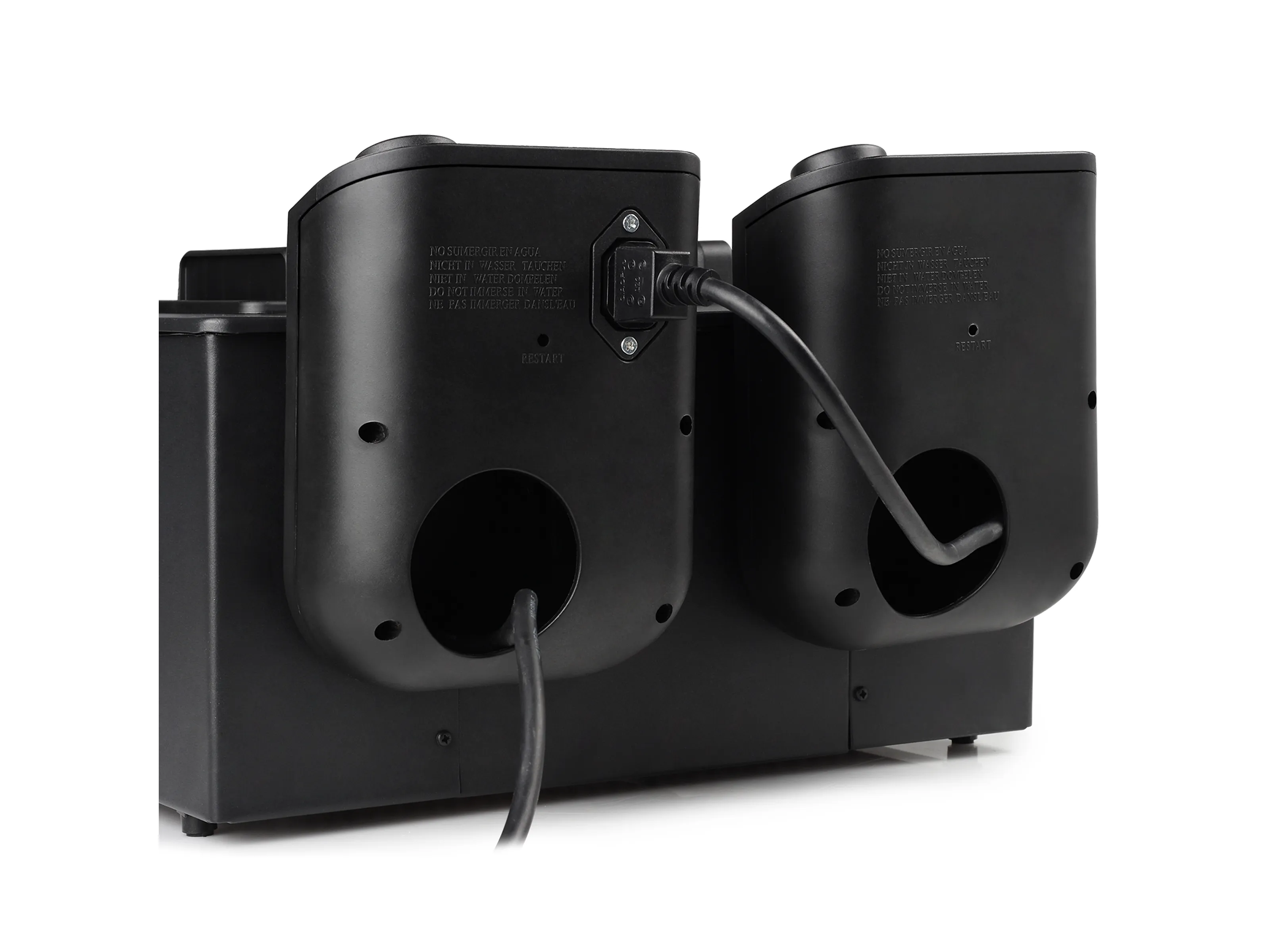 Princess 01.183028.01.001 Double Deep Fat Fryer (Black), 6 L, 3600 W