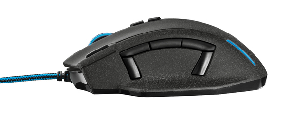 Trust GXT 155 Caldor - gaming mus, Svart, Bl&aring;