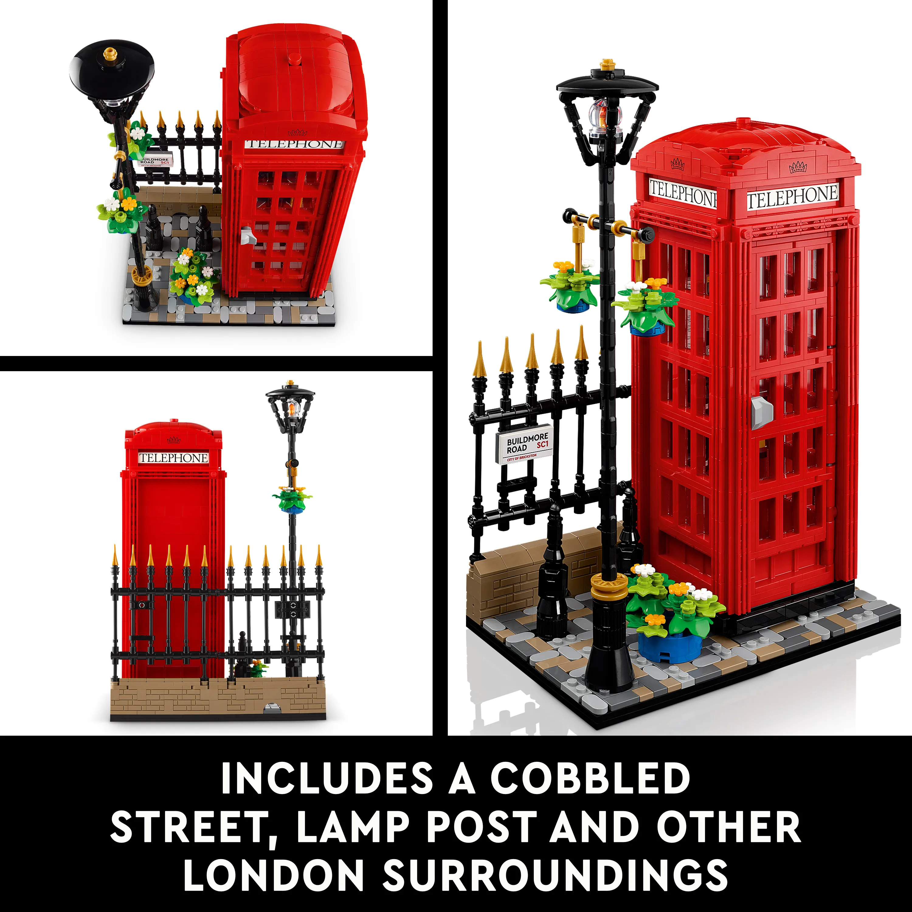 LEGO Ideas London R&ouml;d Telefonkiosk 21347
