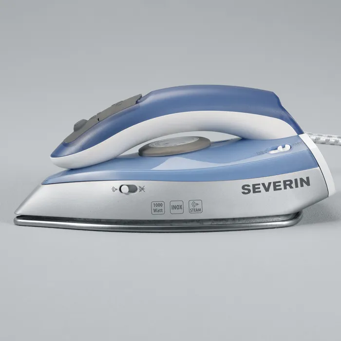 Severin BA 3234 - travel steam iron, Blue, Silver