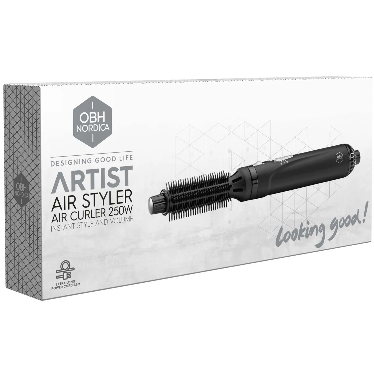 Obh Nordica Artist Air Curler 250W - hot air curler, black