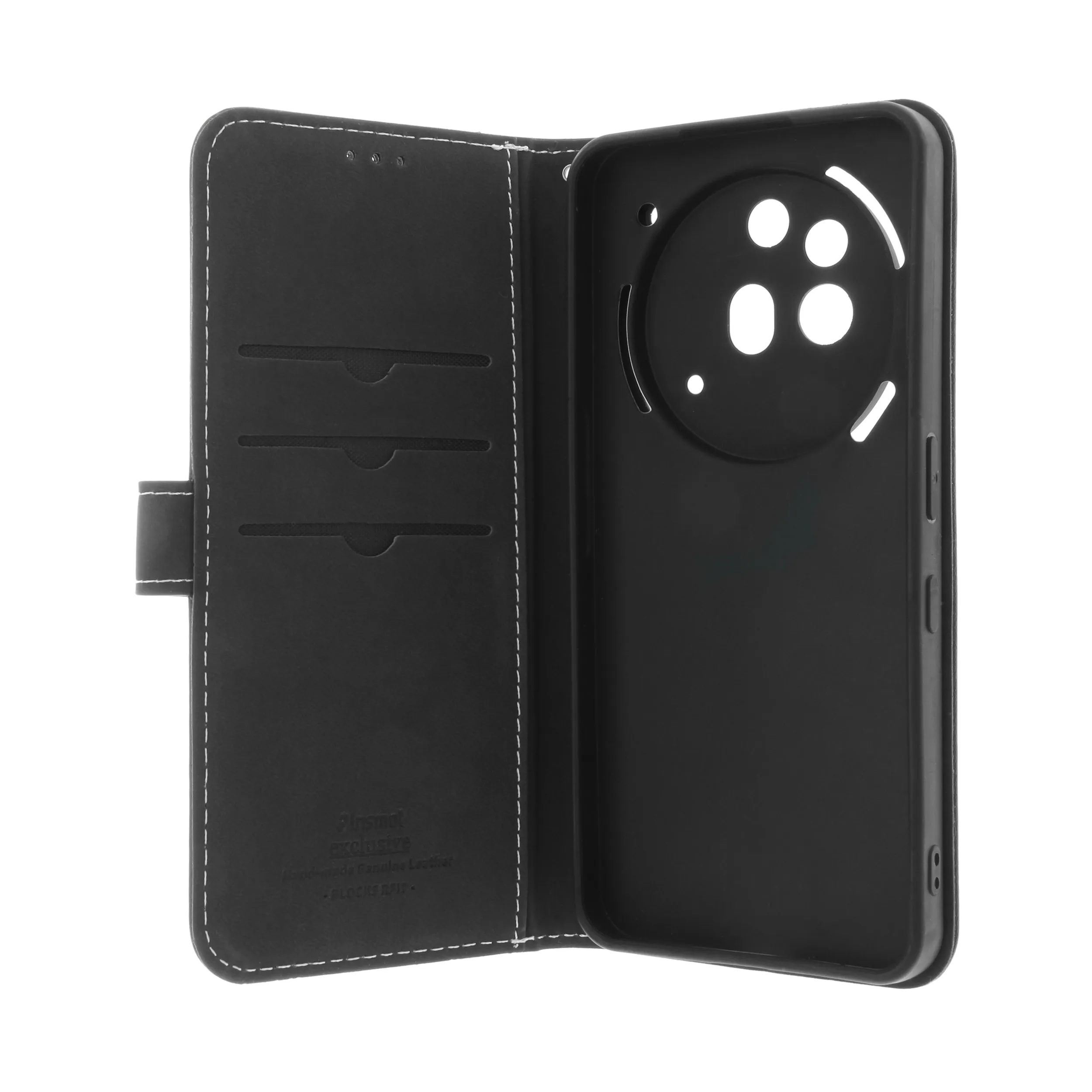 Insmat Flip Case Nothing Phone (3a) Pro - flipfodral, svart