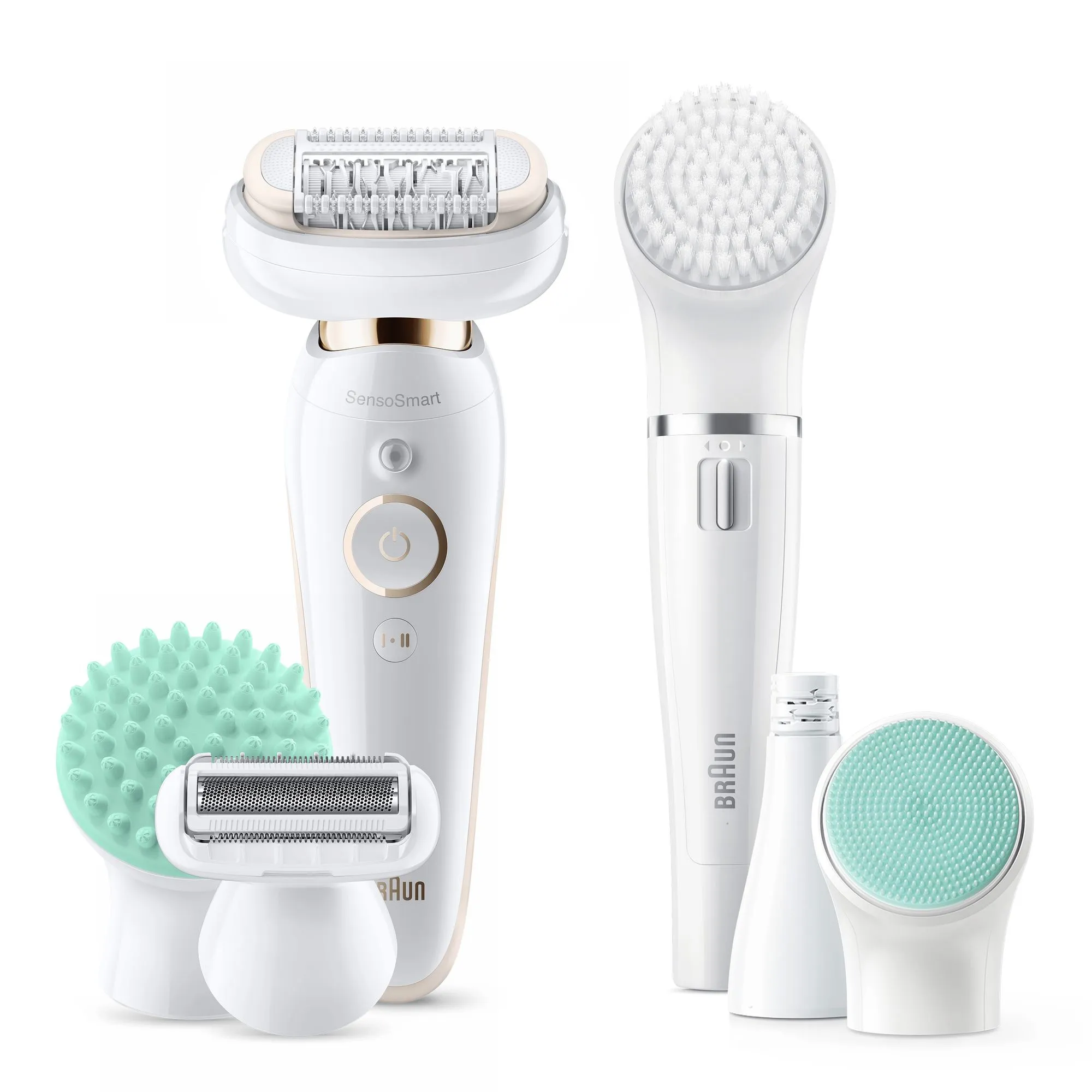 Braun Silk-&eacute;pil 9 Flex 9300 - epilator, white/gold