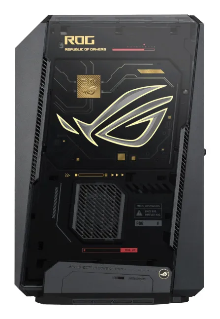 ASUS ROG NUC 16 Edition 20 Intel Core Ultra 9 290HX Plus, 64 GB, 2 TB, RTX 5090, Win 11 Home mini-PC, svart och guld