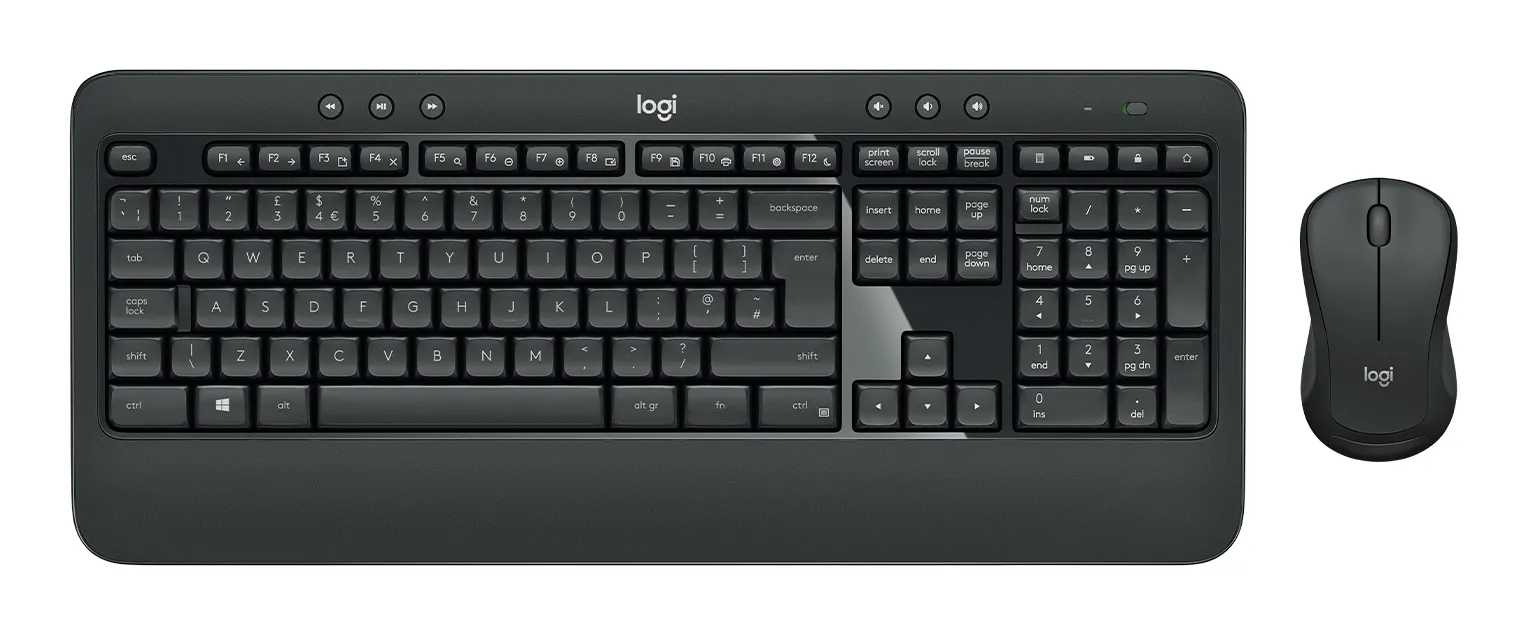 Logitech MK540 Advanced -langaton ergonominen n&auml;pp&auml;imist&ouml; ja hiiri, musta