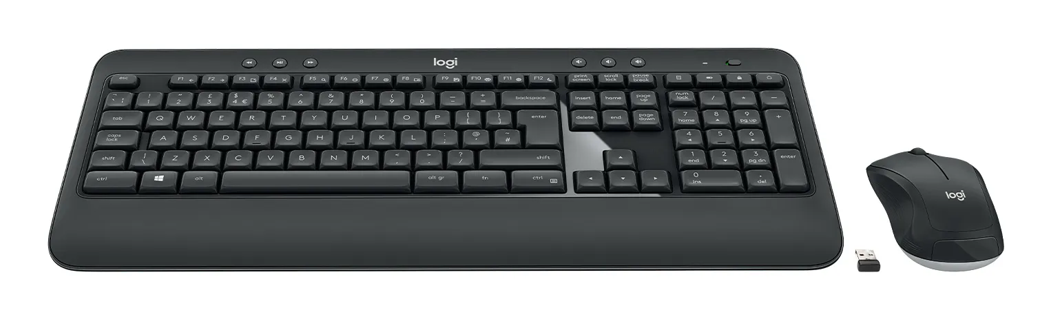 Logitech MK540 Advanced -langaton ergonominen n&auml;pp&auml;imist&ouml; ja hiiri, musta
