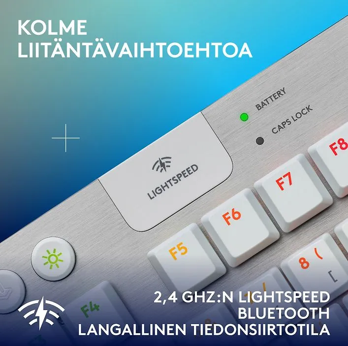 Logitech G915 X LIGHTSPEED TKL Low Profile, Tactile - wireless gaming keyboard, white
