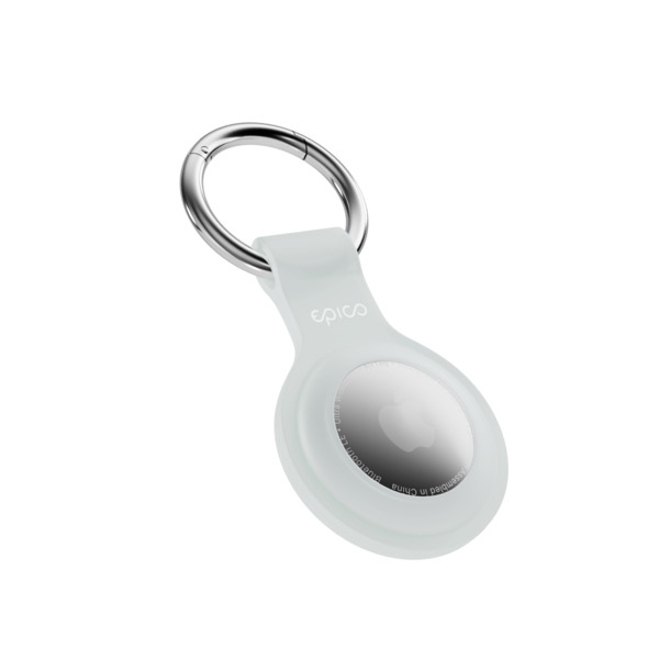 Epico Silicone Full Back Case | AirTag (1.-2. gen) | Transparent | Robust Metal Ring