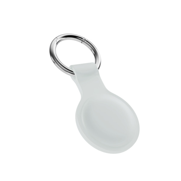 Epico Silicone Full Back Case | AirTag (1.-2. gen) | Transparent | Robust Metal Ring